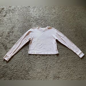 Waffle knit long sleeve